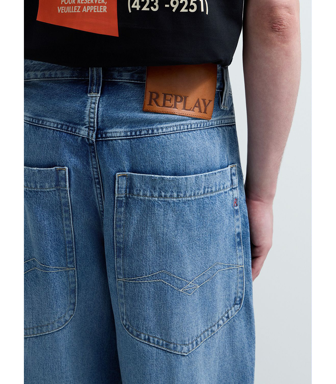 バギーフィットFERYSインディゴコットンデニム 詳細画像 ブルー 6